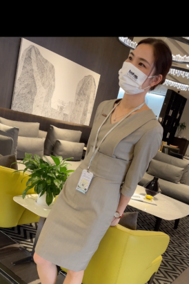 4K视频 灰色连衣群