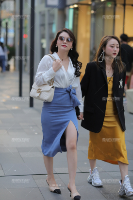 【凯恩赛贴】优雅蓝裙**